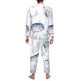 thumbnail image 5 of Kll Sea Animals Sleepwear Mens Flannel Pajamas,Long Cotton Pj Set, 5 of 9