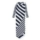 thumbnail image 1 of Vestido de suéter asimétrico bar III para mujer a rayas azul mediano, 1 of 2