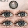 thumbnail image 4 of MILL CREEK-lentes de contacto de Color marrón para miopía, lentes con dioptrías para agrandar, maquillaje de potencia cosmética brillante para ojos, uso anual, 4 of 4