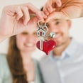 thumbnail image 7 of Heart Shaped Keychain, Staron Colorful Alloy Resin Heart Keychain Pendant, Personalized Valentine's Day Gift for Women Men with Key Bag, 7 of 7