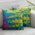 thumbnail image 3 of Abstraction Throw Pillow Cover Graffiti Abstract Beautiful Colorful Background Decorative Square Pillow Case for Home Bedroom Living Room Cushion Cover, 3 of 7