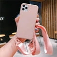 thumbnail image 2 of Silicone Case Compatible with iPhone 12 Pro, Adjustable Crossbody Necklace, Lanyard Neck Strap Protective Case Cover (Pink, iPhone 12 Pro), 2 of 13