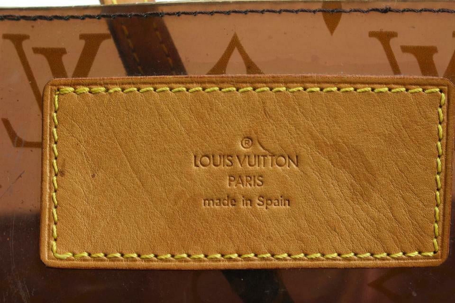Louis Vuitton Clear Translucent Monogram Ambre Cabas Cruise GM Tote w Pouch