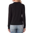 thumbnail image 6 of JWD Womens Cardigan Collared Knit Button Front Long Sleeve Sweater Top Lightweight Casual Layering Cardigan Black XL, 6 of 7