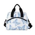 thumbnail image 6 of FORMRS Reusable Lunch Bag for Work School Leakproof Insulated Cooler with Adjustable Shoulder Strap, Blue Butterfly, 6 of 6