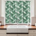 thumbnail image 2 of Ambesonne Leaf Kitchen Curtains, Palm Mango Banana Tree, 55"x39", Forest Green, 2 of 3