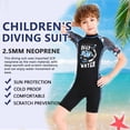 thumbnail image 3 of Traje de buceo traje de buceo secado rápido de una pieza cuello redondo traje de baño anti-medusas tamaño múltiple para snorkeling surfing sandbeach boys negro l Speravity OD003687-11, 3 of 6
