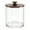Clear/Bronze, variant on mDesign Large Plastic Bathroom Apothecary Canister Jar, 4 Pack, Clear/Rose Gold