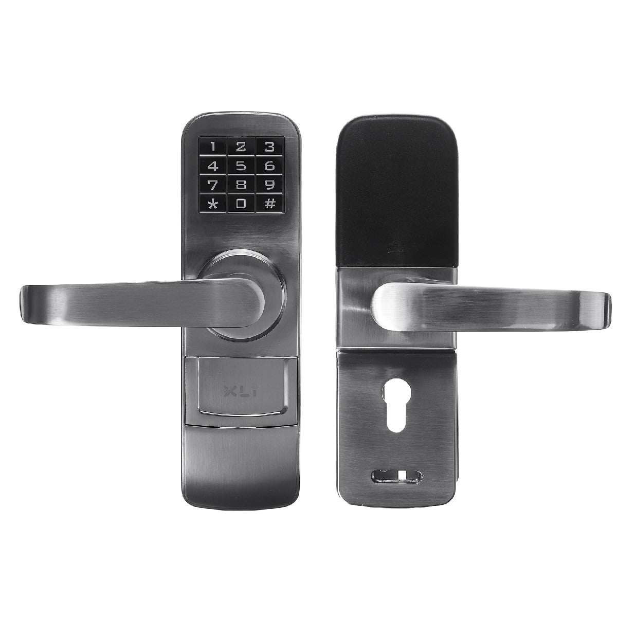 Security Mechanical Code Door Lock Keyless Keypad Blcak Left Handle Combination