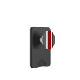 thumbnail image 1 of Empuñadura para teléfono móvil FMK Designs Ohio PopGrip a rayas rojas y grises, 1 of 6