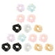 thumbnail image 3 of 15 unids anillos de pelo elástico mujeres pelo pelusa pelusa corbatas decoraciones para el cabello, 3 of 5