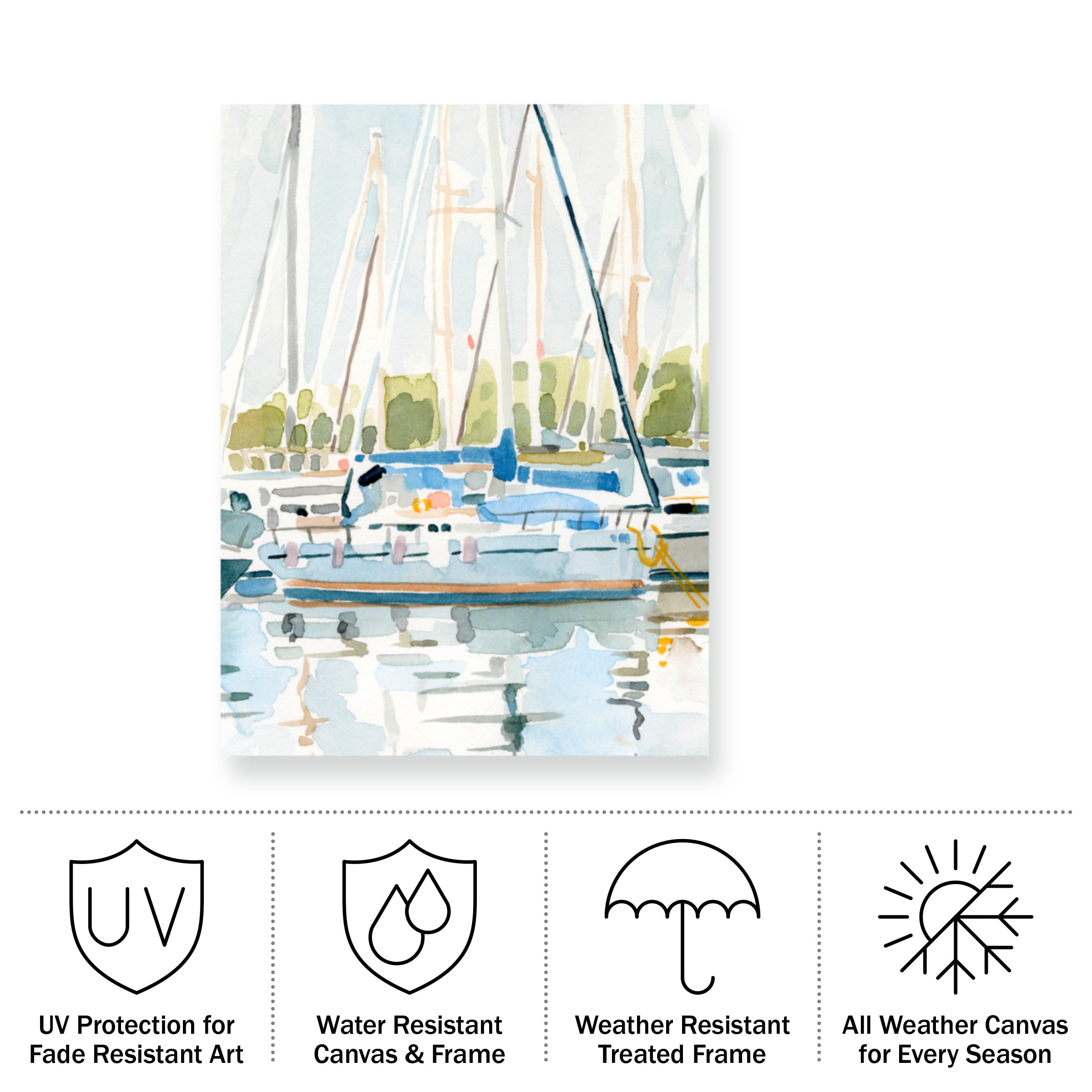 Emma Caroline 'By the Bay II' Outdoor All-Weather Wall Decor