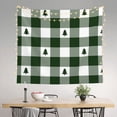 thumbnail image 2 of Sikiie Green White Lumberjack Plaid tapestry wall hanging home decor for bedrooms, living rooms, dorms 60x51in, 2 of 6