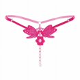 thumbnail image 1 of Tangas con bordado de mariposas, bragas de perlas sintéticas huecas, lencería y ropa interior sexy para mujer, 1 of 5
