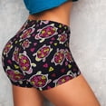 thumbnail image 4 of Balery Ladybug Printed Workout Shorts for Women Seamless Scrunch Short Gym Yoga Running Sport Active Exercise Fitness Shorts-X-Large, 4 of 8