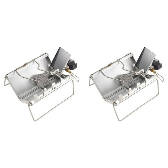 2X Camping Stove Outdoor Portable Windproof High-Power Cassette Gas Stove Picnic Accessories