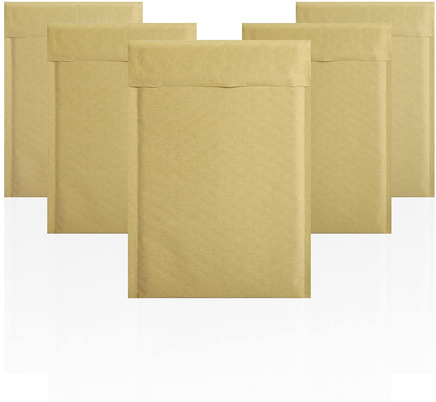 PADDED ENVELOPS BUBBLE LINED BAGS GOLD/BROWN MAILERS SIZE D 10 PACK 
