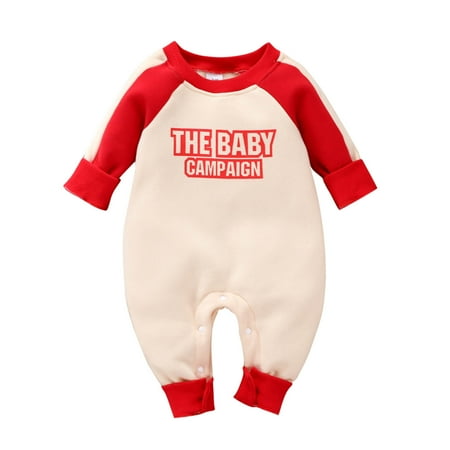 

Larisalt Infant Girl Jumpsuit Infant Toddler Baby Girls Red Plaid Ruffle Romper Jumpsuit Long Sleeve One-Piece Outfit Fall Winter Clothes Red