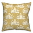 thumbnail image 2 of Creative Products Yellow Sun Pattern 18 x 18 Spun Poly Pillow, 2 of 3