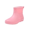 thumbnail image 1 of Bottes de Pluie Courtes Imperméables pour Femmes, Automne et Hiver, Confortables, à Talons Hauts, Rehaussantes, 1 of 9