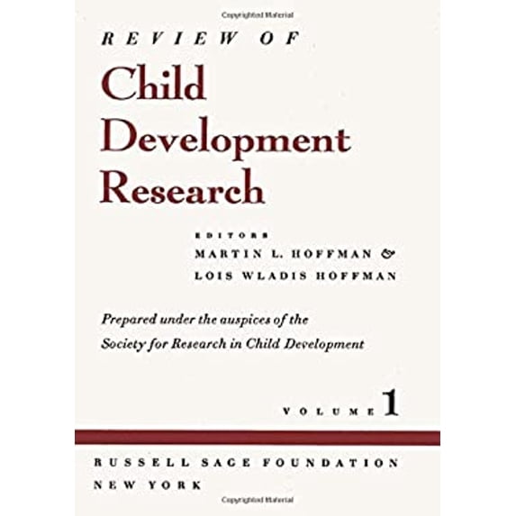 Pre-Owned Review of Child Development Research : Volume 1 (Hardcover) 9780871543844