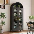 thumbnail image 5 of Erosoei 73" Metal Arched Display Cabinet with Glass Doors and Adjustable Shelves for Collectibles, 5 of 6