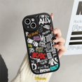 thumbnail image 1 of Para Samsung A13 A04s A04 A14 A12 A33 A22 A20 A50s A21s A52s A53 A50 A10s A52 A32 A11 A72 A03s A30s A20s A73 A31 A51 A23 A02s A03 A71 Marca De Moda Graffiti Letra Etiqueta Estuche Adhesivo, 1 of 3