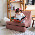 thumbnail image 1 of Dundy Sillón Infantil Moon | Puff Montessori Convertible | Espuma Certificada | Ideal para Juego y Lectura | Diseño Neutro, Fundas Lavables. (Rosa), 1 of 4