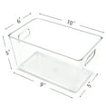 6 PCS Food Storage Bins with Handles, Vtopmart Clear Plastic Pantry
