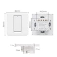 thumbnail image 2 of Zigbee Smart Key Switch 600W 86 Type 1-2-3 Way Panel Cell Phone Control Voice, 2 of 9