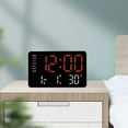 10.5in LED Clock Large Display Multiple Color Option Date, Temperature ...