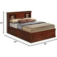 thumbnail image 3 of Glory Furniture Louis Phillipe King Storage Bed in Cherry, 3 of 3