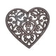 thumbnail image 3 of Salvamanteles de hierro fundido, almohadilla de metal rústico resistente para ollas calientes, salvamanteles vintage para placas calientes Corazón, 3 of 9