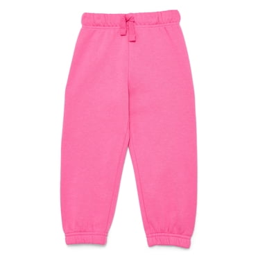 Wonder Nation Toddler Girls Fleece Jogger Pants, Sizes 2T-5T