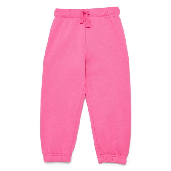 Wonder Nation Toddler Girls Fleece Jogger Pants, Sizes 2T-5T