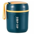 thumbnail image 1 of Estbridge 1 Pce 16.23oz Bocal Alimentaire Isolé avec Cuillère Pliable Récipient à Soupe en Acier Inoxydable Étanche Portable pour Préparation de Repas Lavage à la Main Rond en Polypropylène (PP) MatérielManuelle, 1 of 7