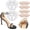 Color 65, variant on 20 Pairs Heel Cushion Pads for Shoes Too Big, Shoe Grips Liners Heel Protectors for Loose Shoes, Heel Pain, Blisters and Rubbing, Anti Slip Shoe Filler Make Shoes Fit Tighter(Beige)