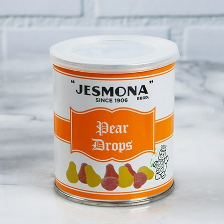 Jesmona Traditional Boiled Sweets in Gift Tin - Pear Drops (8.8