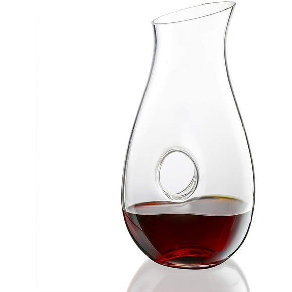 Gala Houseware Lead-Free Crystal Wine Decanter, 1800ml Hand Blown Aerator Glass Wine Carafe