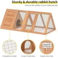 thumbnail image 2 of Outdoor Chicken Coop Wooden Rabbit House Hutch For Garden Backyard,Small, 2 of 7