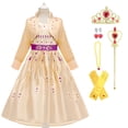thumbnail image 1 of HAWEE Elsa 2 Anna Princess Dress - Christmas Cosplay Dress up Costume Fairy Tale Robe for Girls, 1 of 7