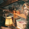 thumbnail image 4 of Kiven Cordless Bookshelf Lamp, 1-Light Rechargeable Bookcase Lighting with White Fabric Lampshade, Farmhouse Decorative Bookend, Cordless Table Lamp for Bedside Bookshelf Home Decor DZ00329-806, 4 of 8