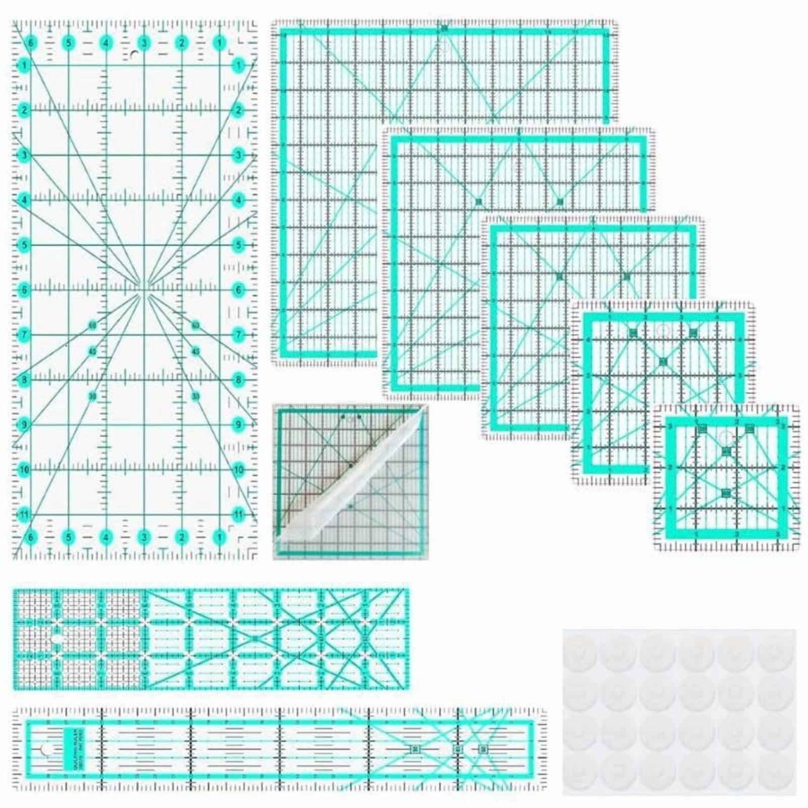 ANXPTIME Clear Acrylic Quilting Ruler Patchwork Templates Measuring Tool for Sewing