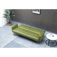 thumbnail image 3 of Kingway Furniture Jeffery Velvet Convertible Sofa in Army Green, 3 of 3