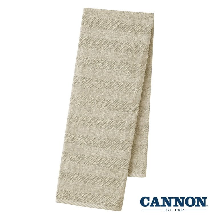 Cannon Shear Bliss Lightweight Quick Dry Cotton 2 Pack Bath Towels for Adults, Oatmeal