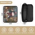 thumbnail image 4 of Hair Tool Organizer Bag with Heat Resistant Mat Removable Travel Storage Case for Hot Air Brushes Curling Irons Snowman and Gift Box, 4 of 8