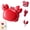 Red, variant on Crab Multifunctional Bottle Opener, 4-in-1 Kitchen Gadget, Magnetic Refrigerator Magnet with Scissors, Box Cutter, and Bottle Opener – Compact Design for Home, Office, and Travel