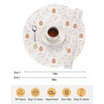 thumbnail image 6 of 15 Inch Round Placemats Set of 4, Easter Eggs Non Slip Heat Insulation PP Table Mats, Cute Bunny Rabbits Cartoon Orange Washable Place Mats for Kitchen Dining Party Table Decor, 6 of 7