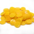 thumbnail image 1 of Hakitaroom Juego De 100 Fichas De Juego De Fichas De Póquer De Plástico Opaco Con Caja De Almacenamiento (Amarillo 1,58 Pulgadas), 1 of 5