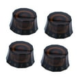 thumbnail image 4 of Runquan 4 Pcs Boutons de Guitare 6mm(0.24 Pouces) Diaft Pots Bouton de Basse Réparation Entretien Marron, 4 of 8